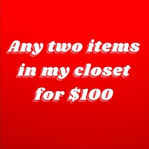 You pick any two items